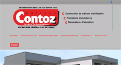 Desktop Screenshot of maisons-contoz.fr