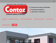 Tablet Screenshot of maisons-contoz.fr